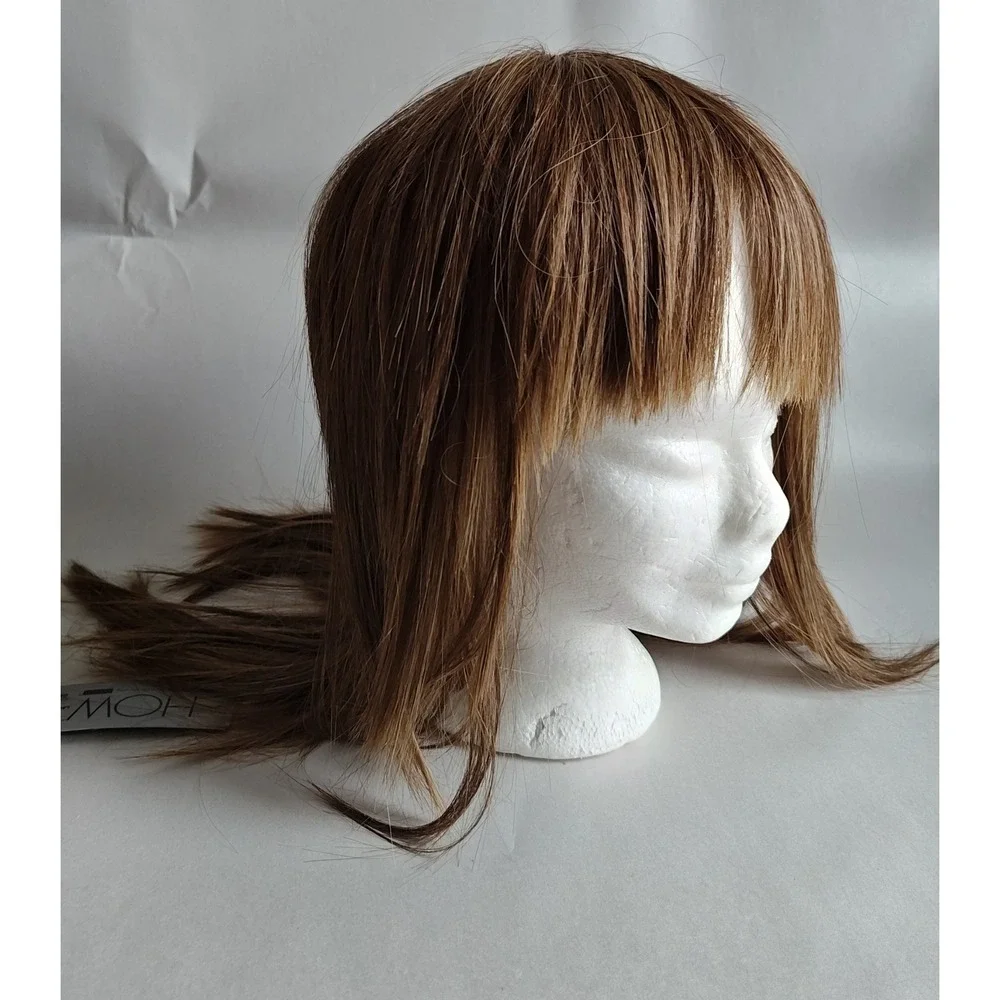 HOW Tabatha Coffey Lace Front Wig Women Dark Golden Blonde Sleek Straight 1259